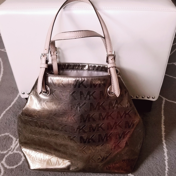 Michael Kors, Jet Set, Mirror Metallic, Brown/ Coc - Picture 4 of 16